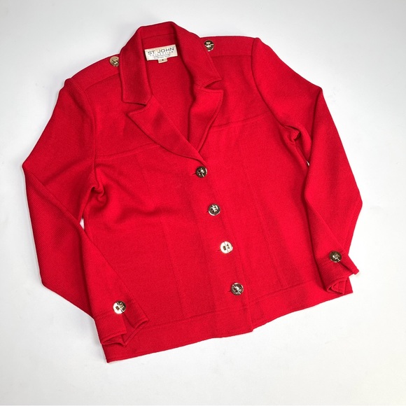 ST.JOHN COLLECTION by Marie Gray knit Blazer jacket skirt set 4 - Picture 6 of 17